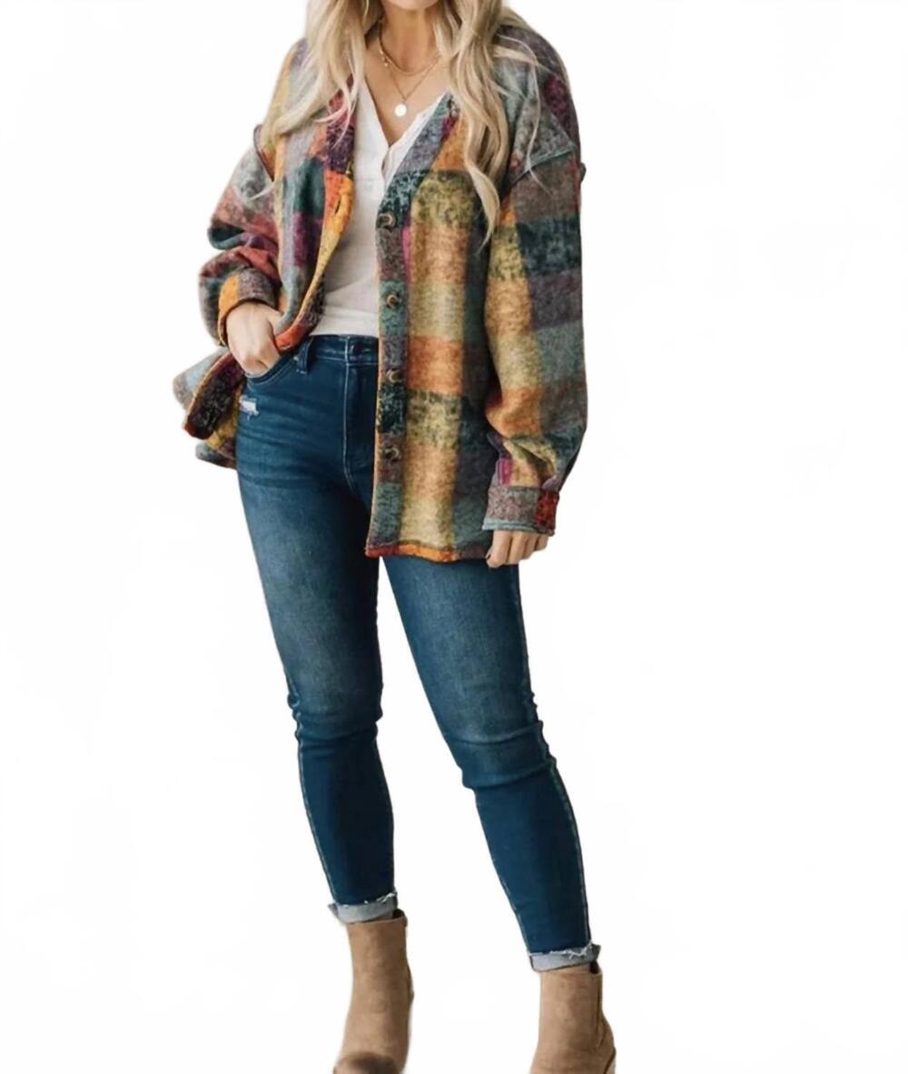 NEW MCCOLIN central park cardigan in multi-color